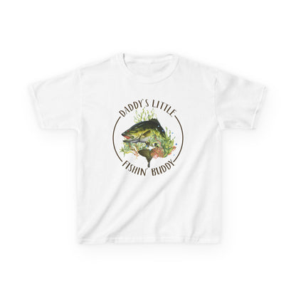 Kids Tee — "Daddy’s Little Fishin’ Buddy" Bass Graphic