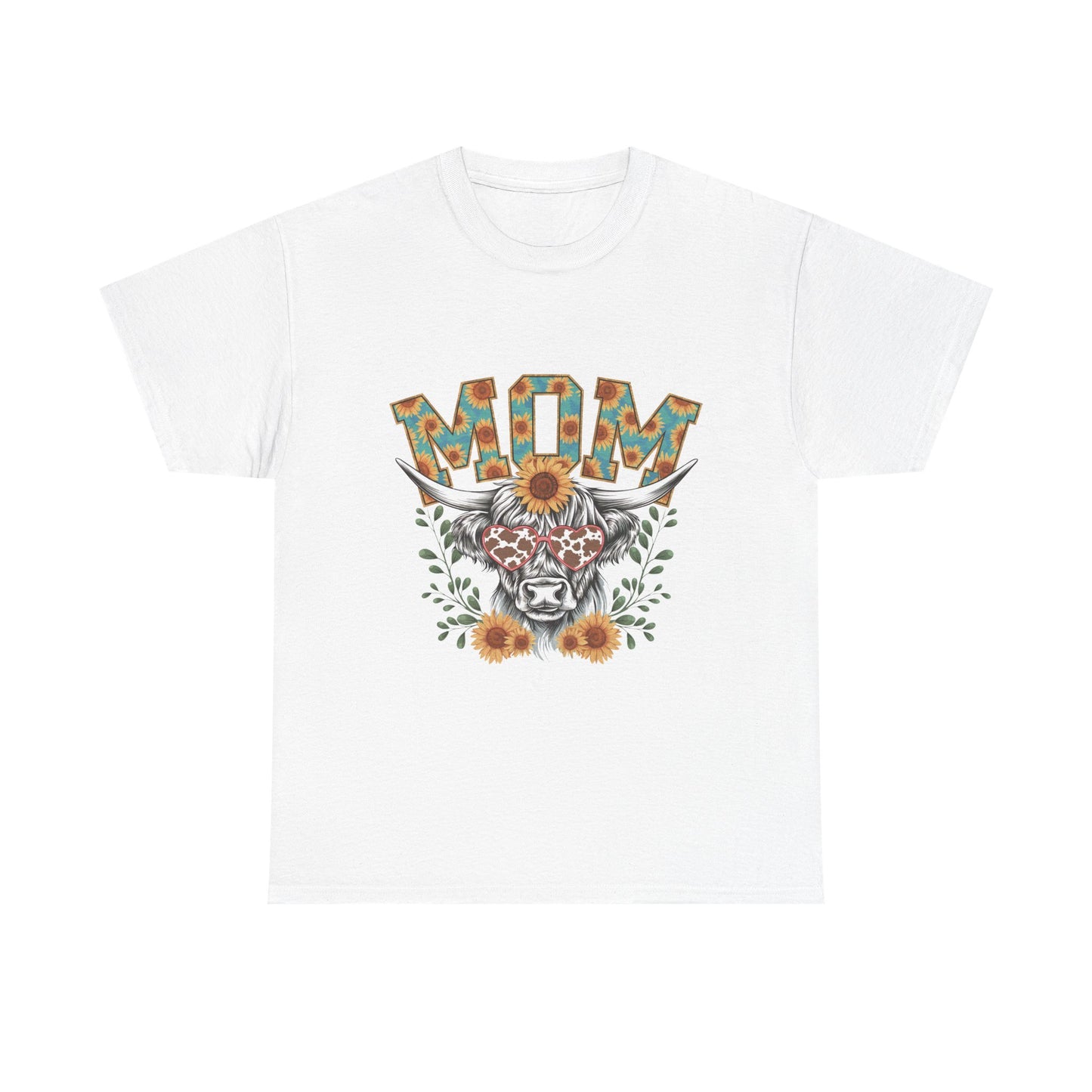 Mom Floral Highland Cow