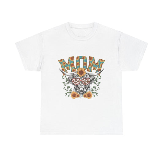 Mom Floral Highland Cow